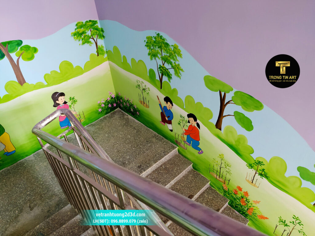 VẼ TRANH TƯỜNG 3D MỸ THUẬT TRỌNG TÍN ART