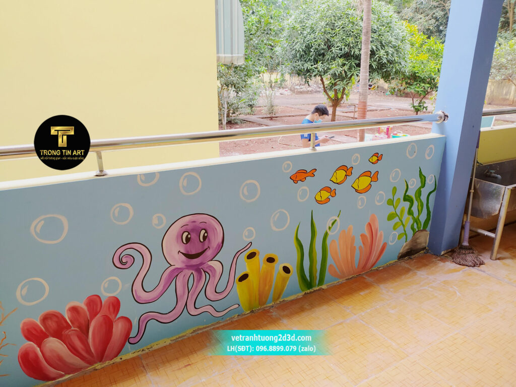 VẼ TRANH TƯỜNG 3D MỸ THUẬT TRỌNG TÍN ART