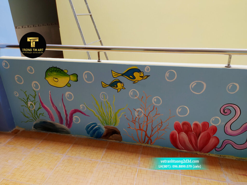 VẼ TRANH TƯỜNG 3D MỸ THUẬT TRỌNG TÍN ART