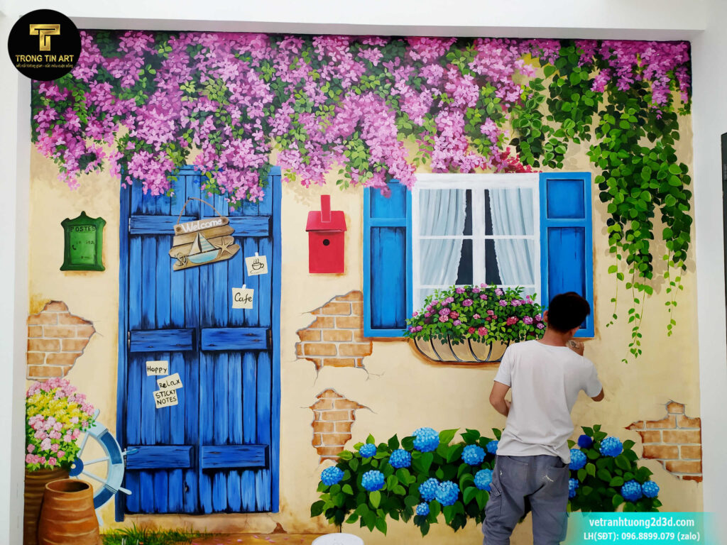 VẼ TRANH TƯỜNG 3D MỸ THUẬT TRỌNG TÍN ART