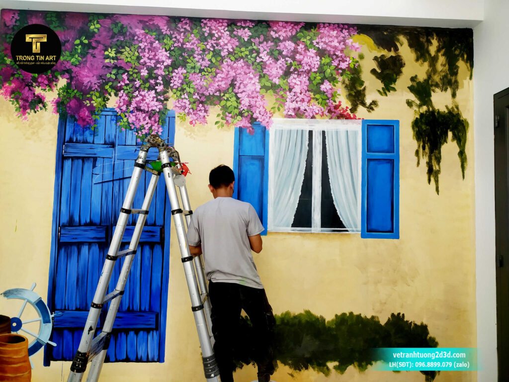 VẼ TRANH TƯỜNG 3D MỸ THUẬT TRỌNG TÍN ART