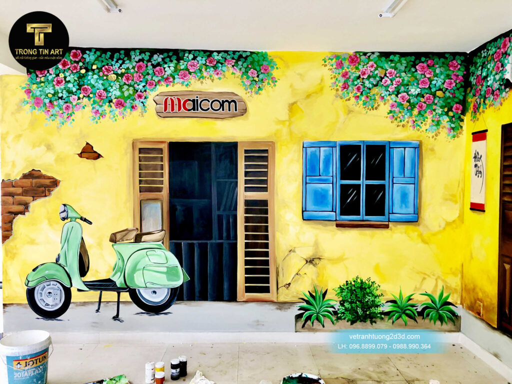 VẼ TRANH TƯỜNG 3D MỸ THUẬT TRỌNG TÍN ART