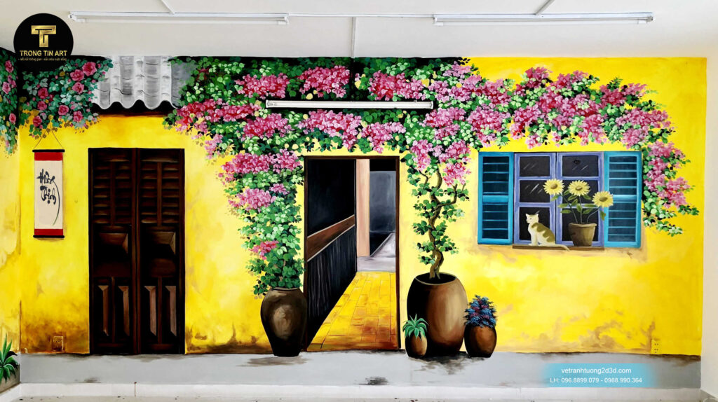 VẼ TRANH TƯỜNG 3D MỸ THUẬT TRỌNG TÍN ART