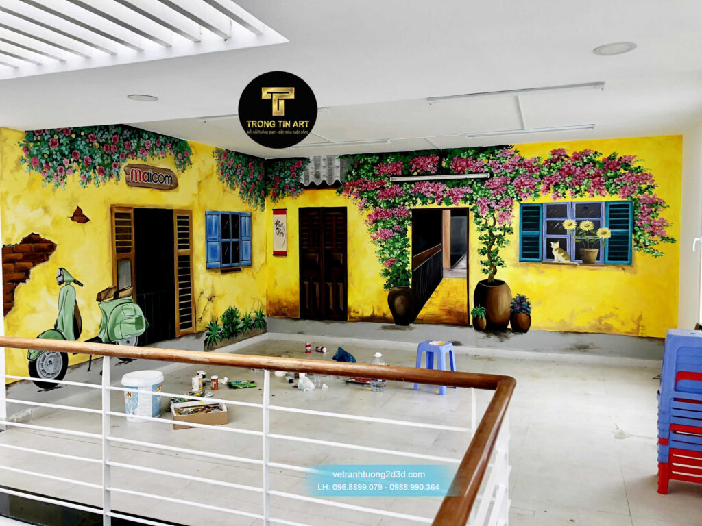 VẼ TRANH TƯỜNG 3D MỸ THUẬT TRỌNG TÍN ART