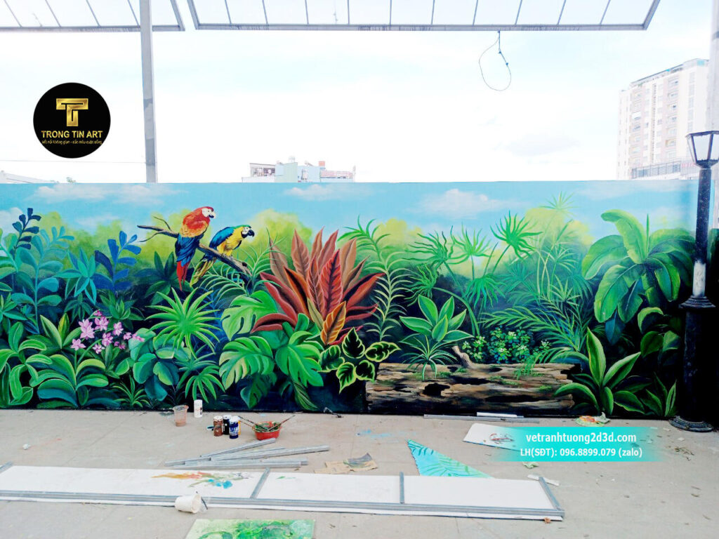 VẼ TRANH TƯỜNG 3D MỸ THUẬT TRỌNG TÍN ART