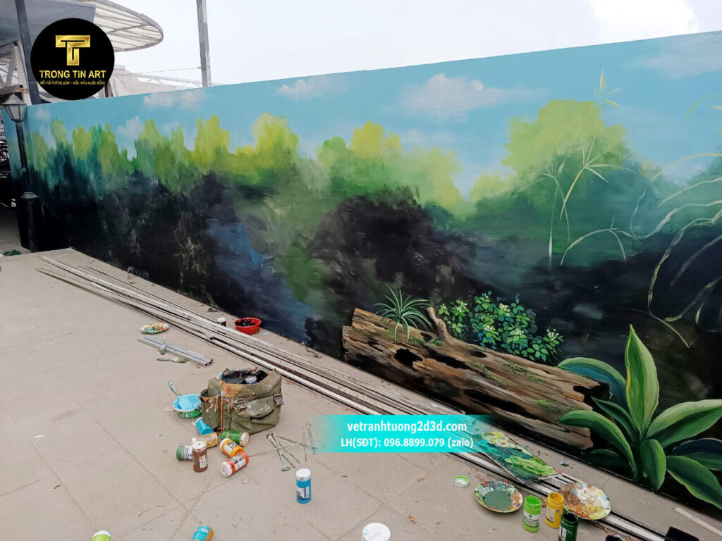 VẼ TRANH TƯỜNG 3D MỸ THUẬT TRỌNG TÍN ART