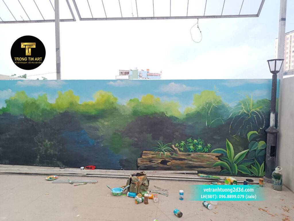 VẼ TRANH TƯỜNG 3D MỸ THUẬT TRỌNG TÍN ART