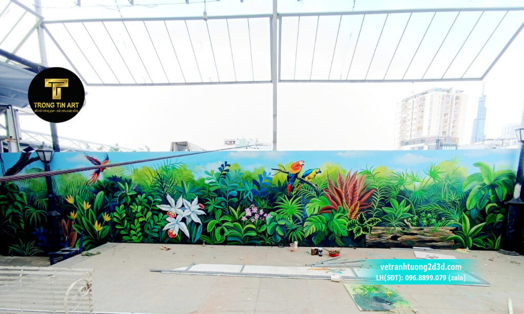 VẼ TRANH TƯỜNG 3D MỸ THUẬT TRỌNG TÍN ART