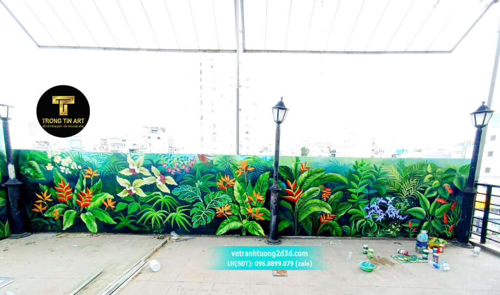 VẼ TRANH TƯỜNG 3D MỸ THUẬT TRỌNG TÍN ART