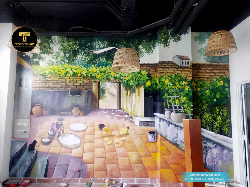 VẼ TRANH TƯỜNG 3D MỸ THUẬT TRỌNG TÍN ART