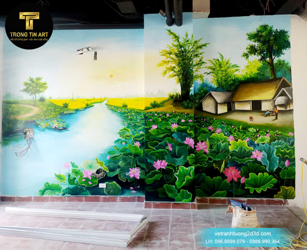VẼ TRANH TƯỜNG 3D MỸ THUẬT TRỌNG TÍN ART