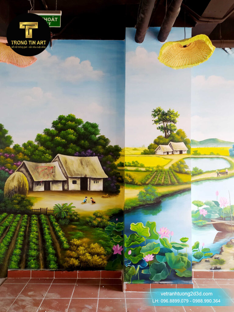 VẼ TRANH TƯỜNG 3D MỸ THUẬT TRỌNG TÍN ART