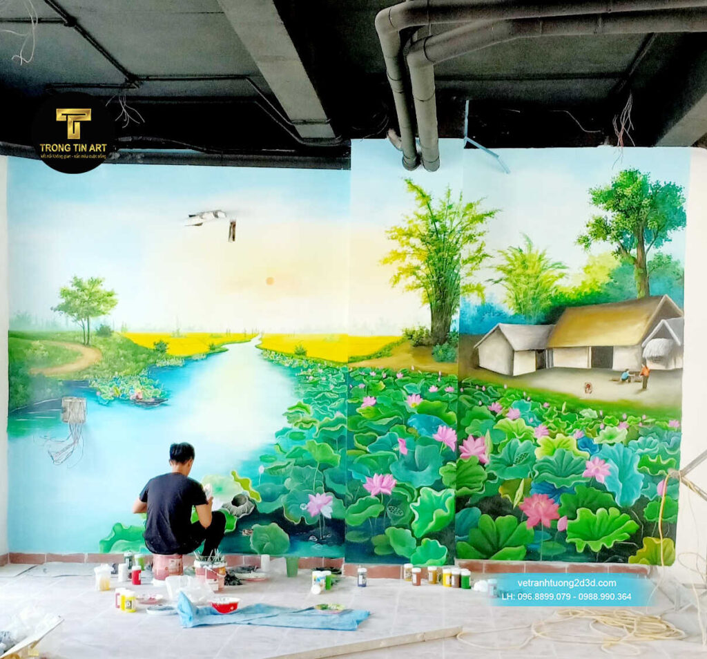VẼ TRANH TƯỜNG 3D MỸ THUẬT TRỌNG TÍN ART