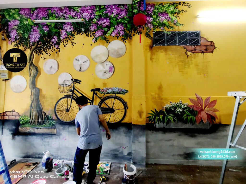 VẼ TRANH TƯỜNG 3D MỸ THUẬT TRỌNG TÍN ART