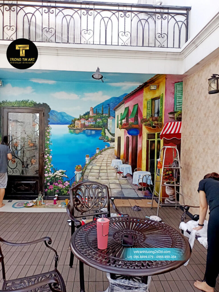 VẼ TRANH TƯỜNG 3D MỸ THUẬT TRỌNG TÍN ART