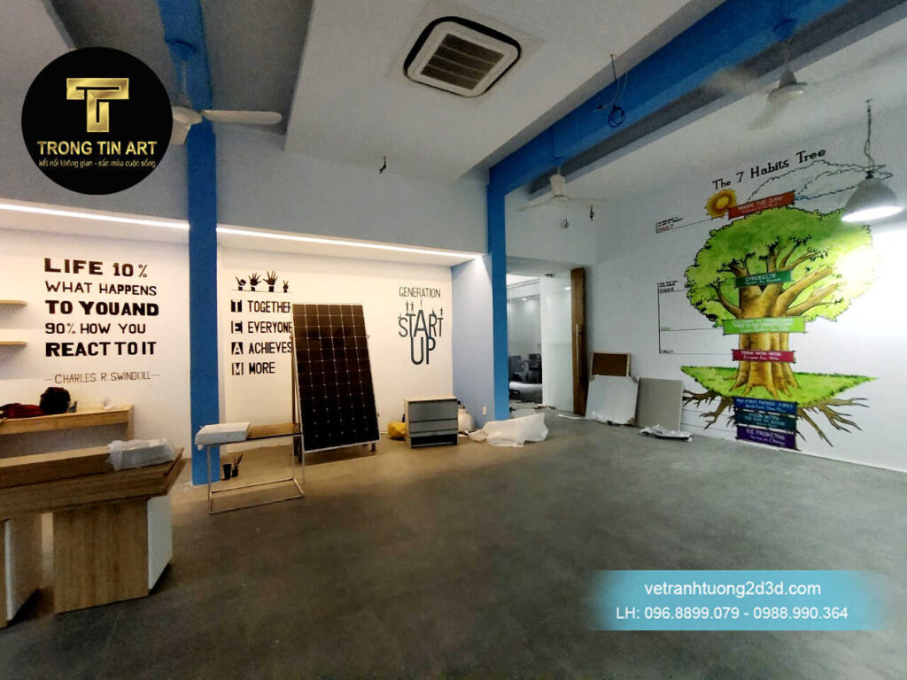 VẼ TRANH TƯỜNG 3D MỸ THUẬT TRỌNG TÍN ART