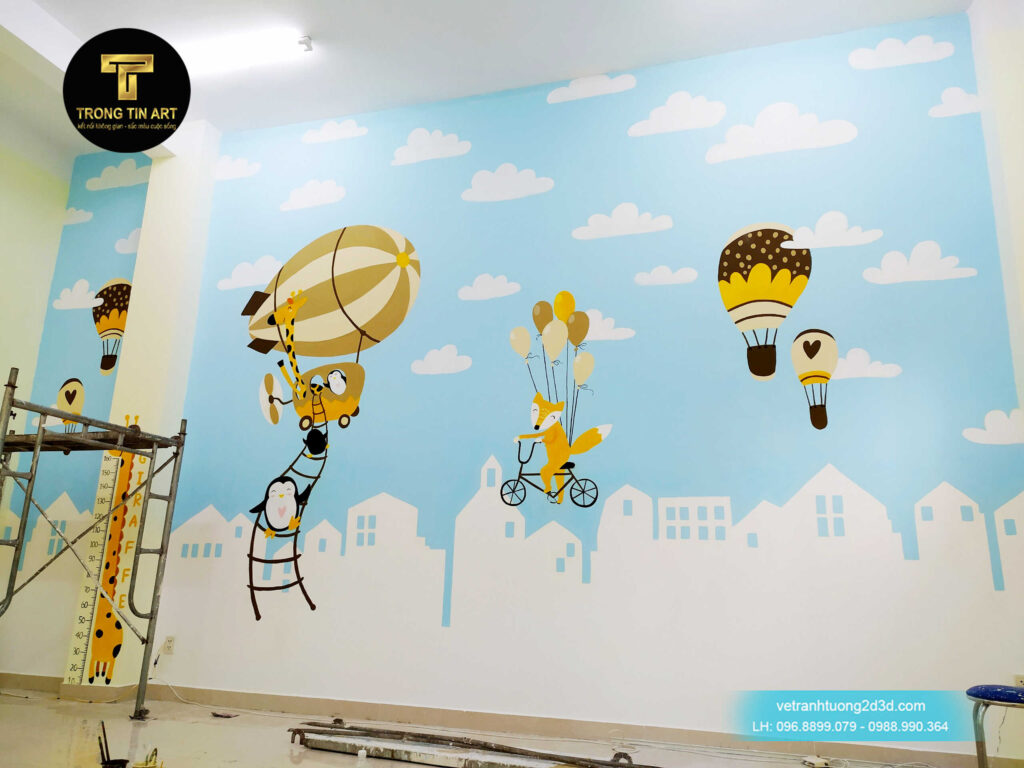 VẼ TRANH TƯỜNG 3D MỸ THUẬT TRỌNG TÍN ART