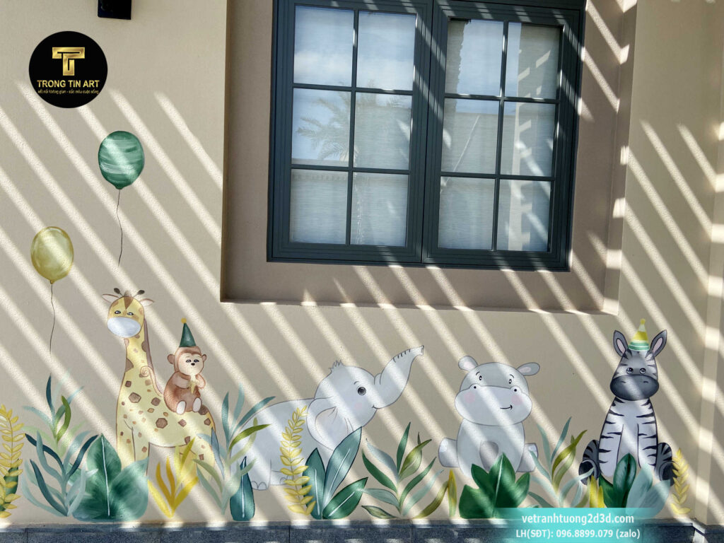 VẼ TRANH TƯỜNG 3D MỸ THUẬT TRỌNG TÍN ART