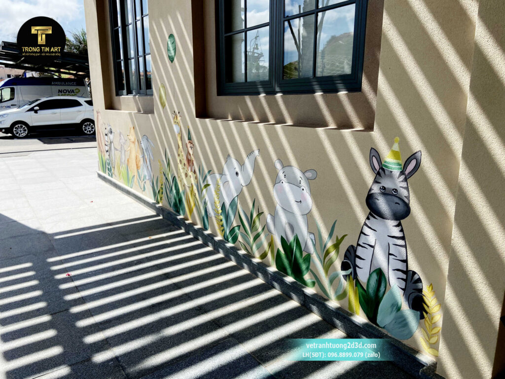VẼ TRANH TƯỜNG 3D MỸ THUẬT TRỌNG TÍN ART