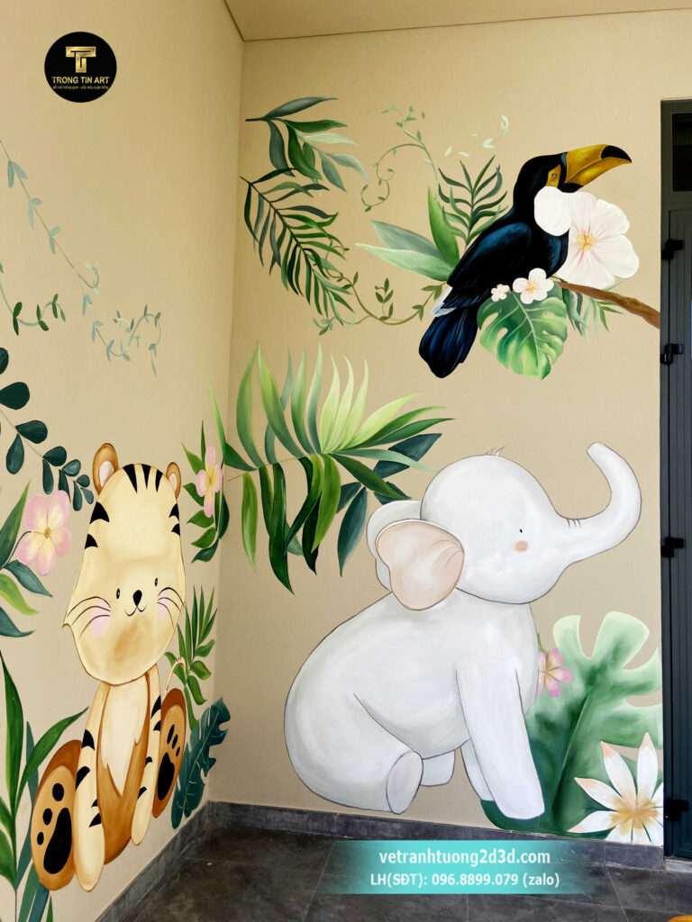 VẼ TRANH TƯỜNG 3D MỸ THUẬT TRỌNG TÍN ART