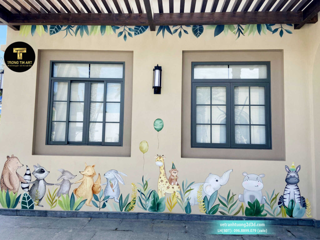 VẼ TRANH TƯỜNG 3D MỸ THUẬT TRỌNG TÍN ART