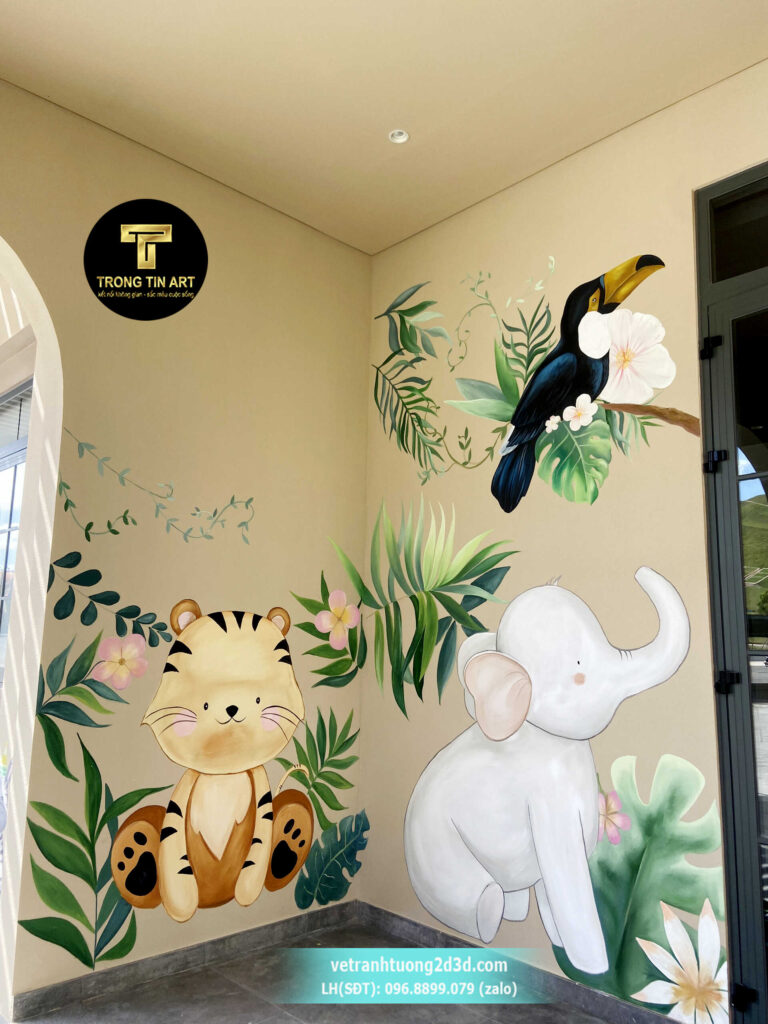 VẼ TRANH TƯỜNG 3D MỸ THUẬT TRỌNG TÍN ART