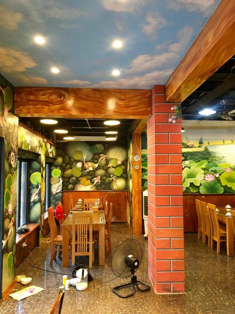 VẼ TRANH TƯỜNG 3D MỸ THUẬT TRỌNG TÍN ART