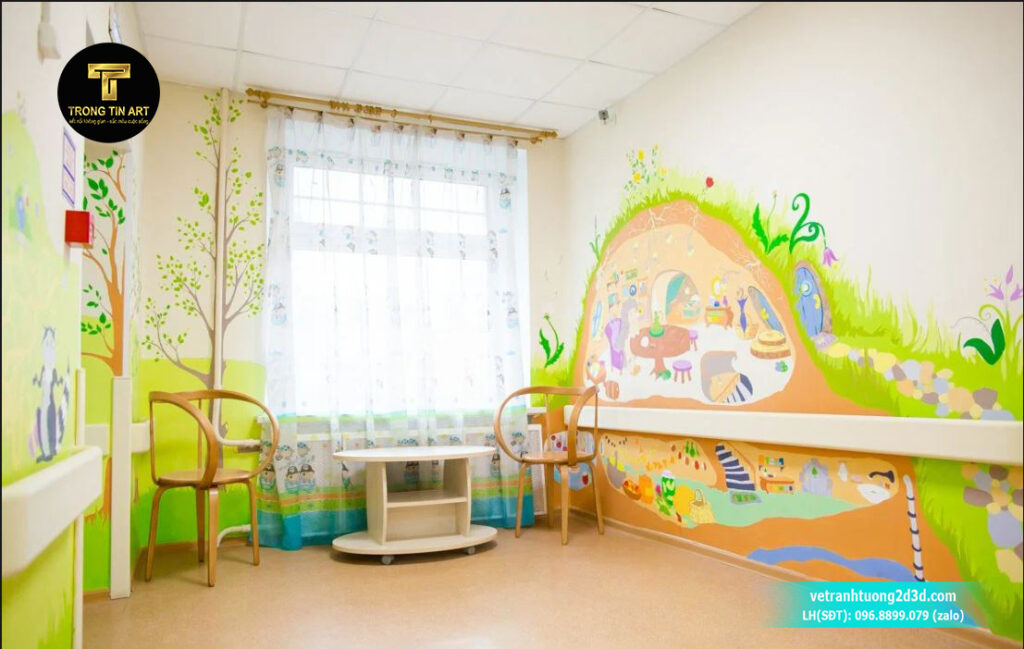 VẼ TRANH TƯỜNG 3D MỸ THUẬT TRỌNG TÍN ART