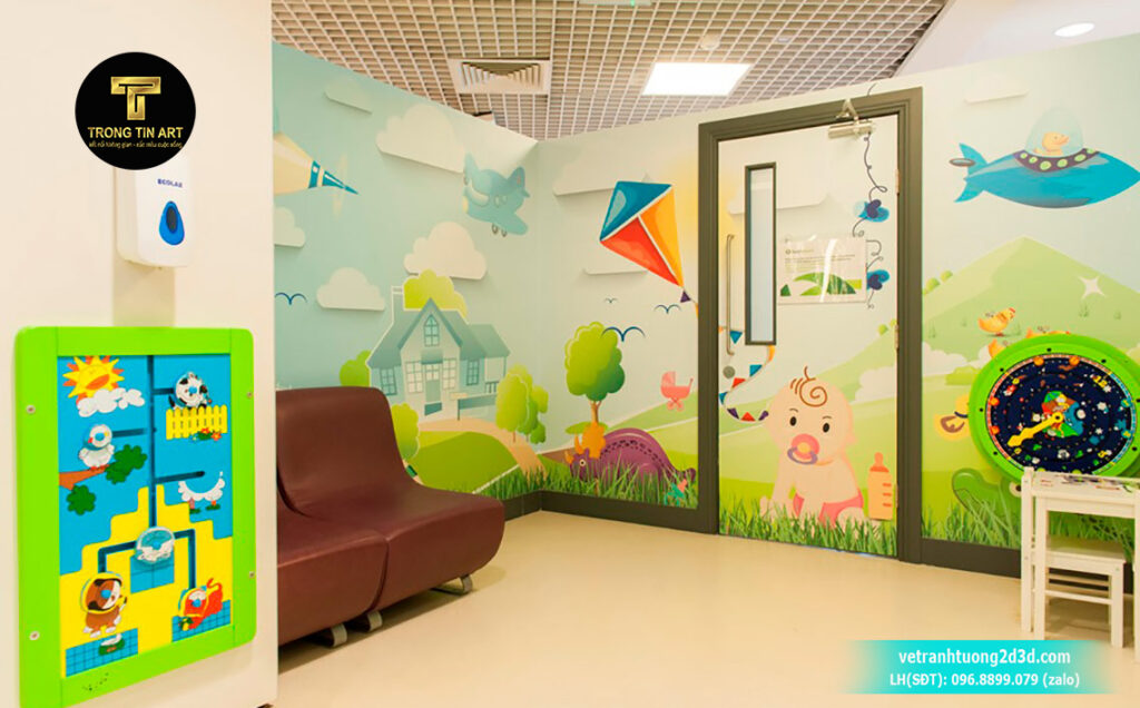 VẼ TRANH TƯỜNG 3D MỸ THUẬT TRỌNG TÍN ART