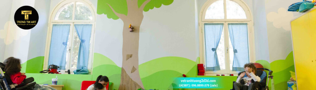VẼ TRANH TƯỜNG 3D MỸ THUẬT TRỌNG TÍN ART