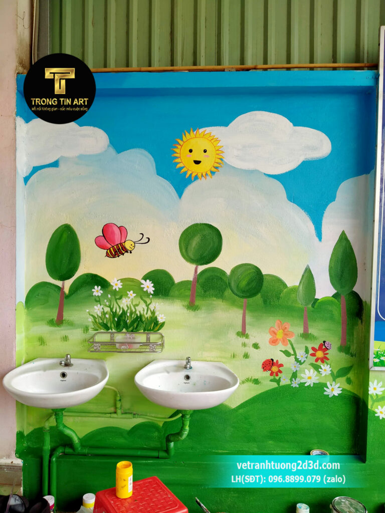 VẼ TRANH TƯỜNG 3D MỸ THUẬT TRỌNG TÍN ART