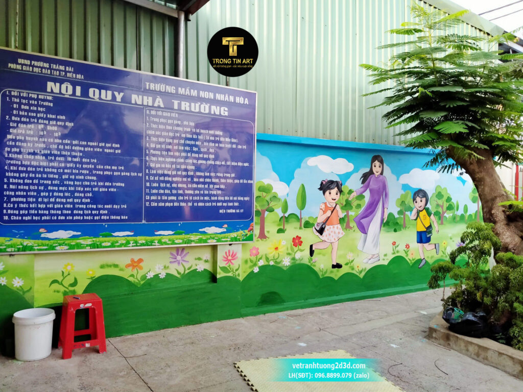 VẼ TRANH TƯỜNG 3D MỸ THUẬT TRỌNG TÍN ART