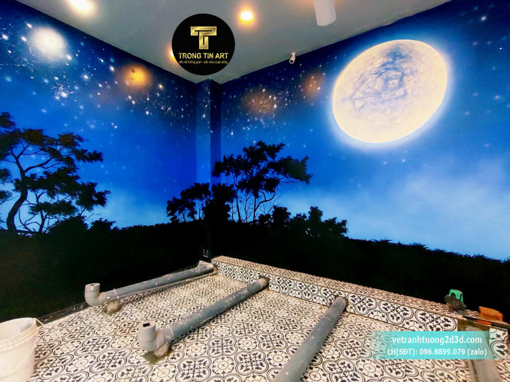 VẼ TRANH TƯỜNG 3D MỸ THUẬT TRỌNG TÍN ART