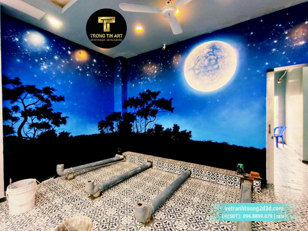 VẼ TRANH TƯỜNG 3D MỸ THUẬT TRỌNG TÍN ART