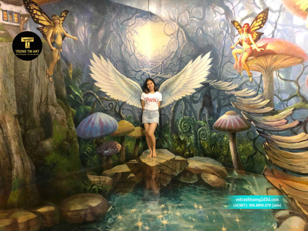 VẼ TRANH TƯỜNG 3D MỸ THUẬT TRỌNG TÍN ART