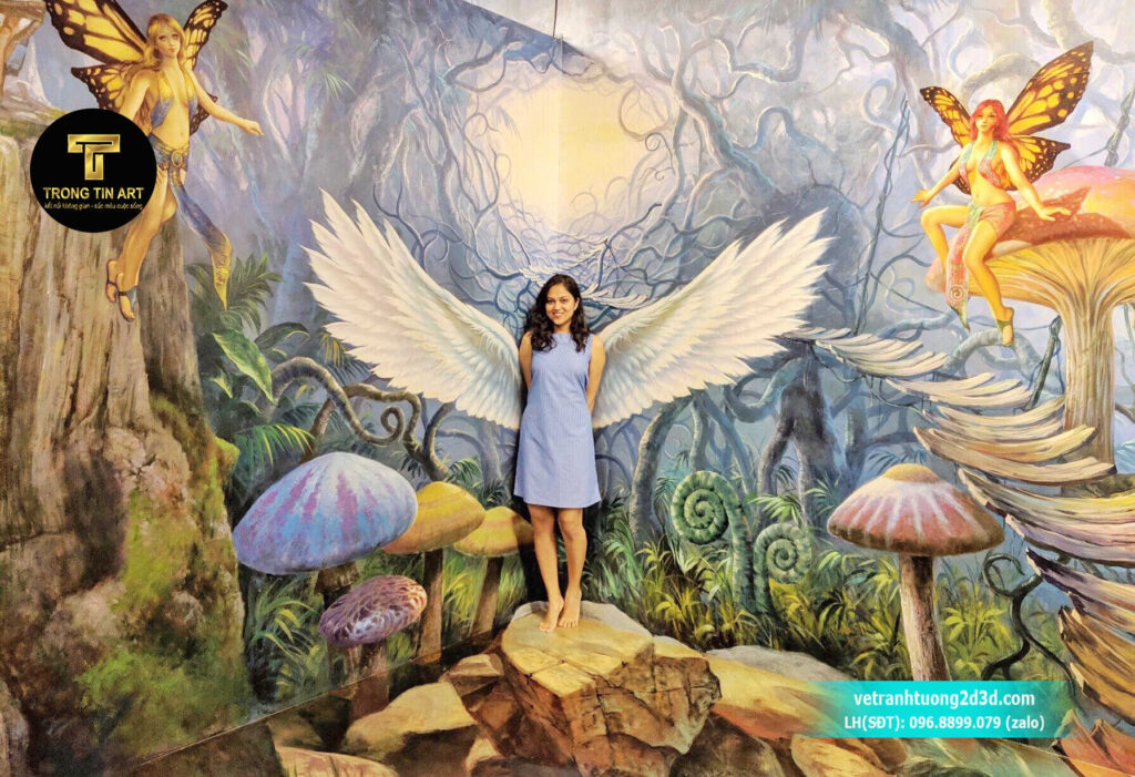 VẼ TRANH TƯỜNG 3D MỸ THUẬT TRỌNG TÍN ART