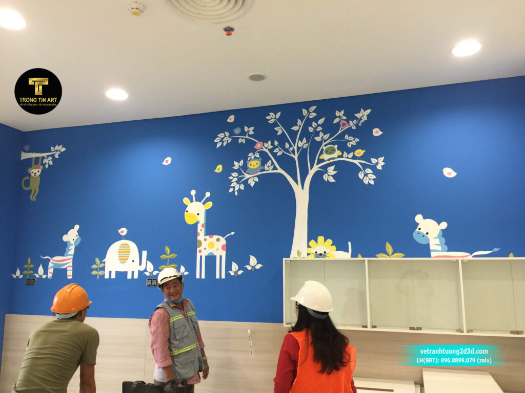 VẼ TRANH TƯỜNG 3D MỸ THUẬT TRỌNG TÍN ART