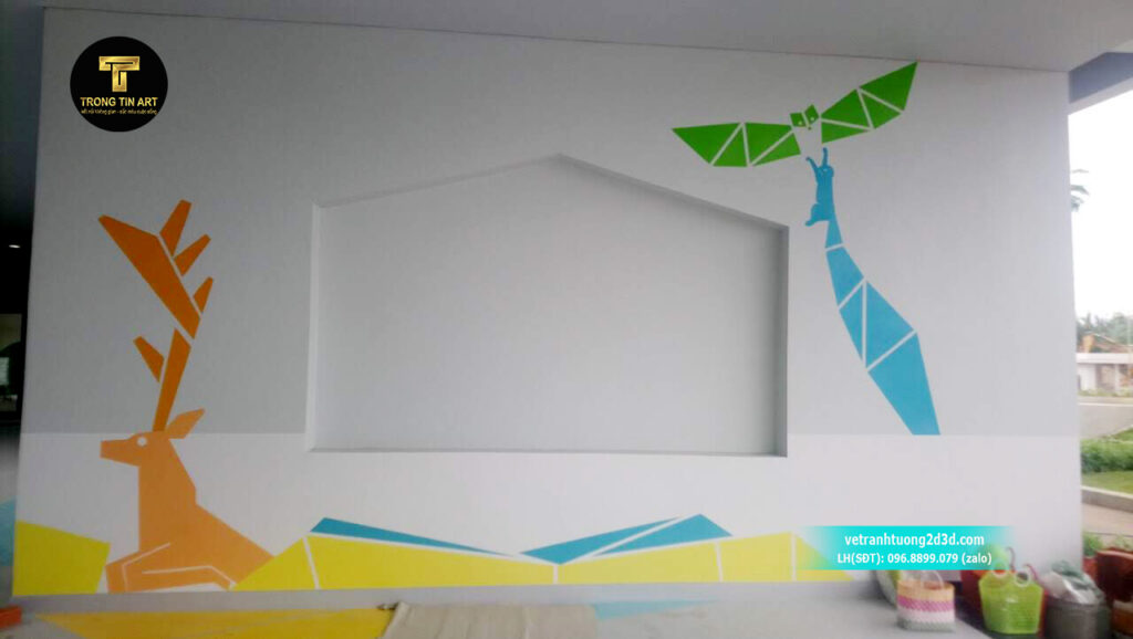VẼ TRANH TƯỜNG 3D MỸ THUẬT TRỌNG TÍN ART