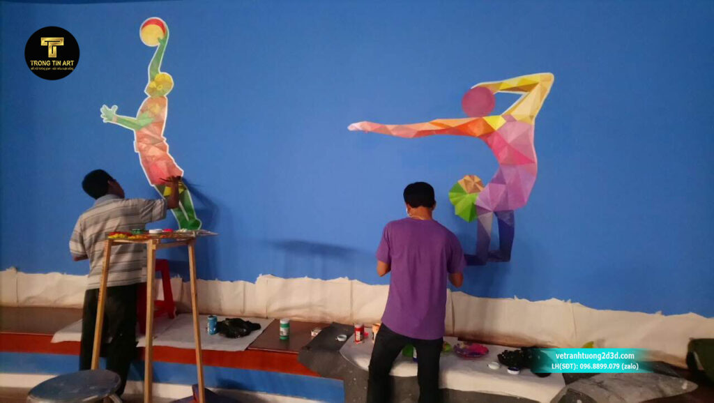 VẼ TRANH TƯỜNG 3D MỸ THUẬT TRỌNG TÍN ART