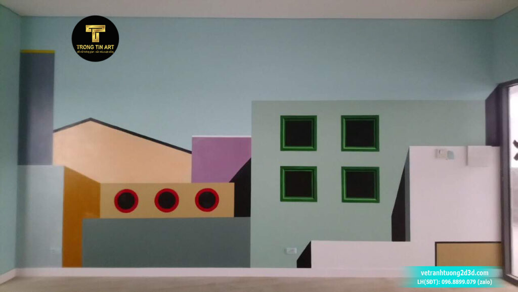 VẼ TRANH TƯỜNG 3D MỸ THUẬT TRỌNG TÍN ART