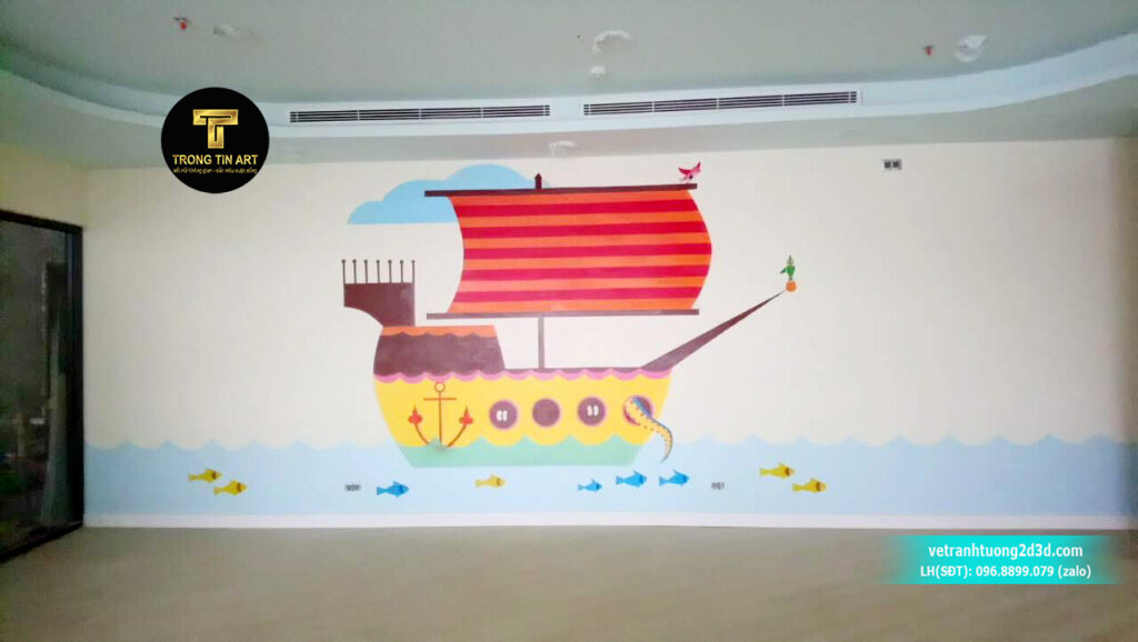 VẼ TRANH TƯỜNG 3D MỸ THUẬT TRỌNG TÍN ART