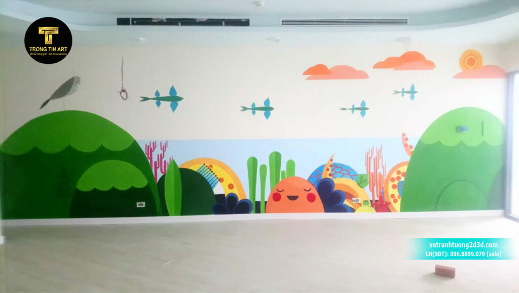 VẼ TRANH TƯỜNG 3D MỸ THUẬT TRỌNG TÍN ART
