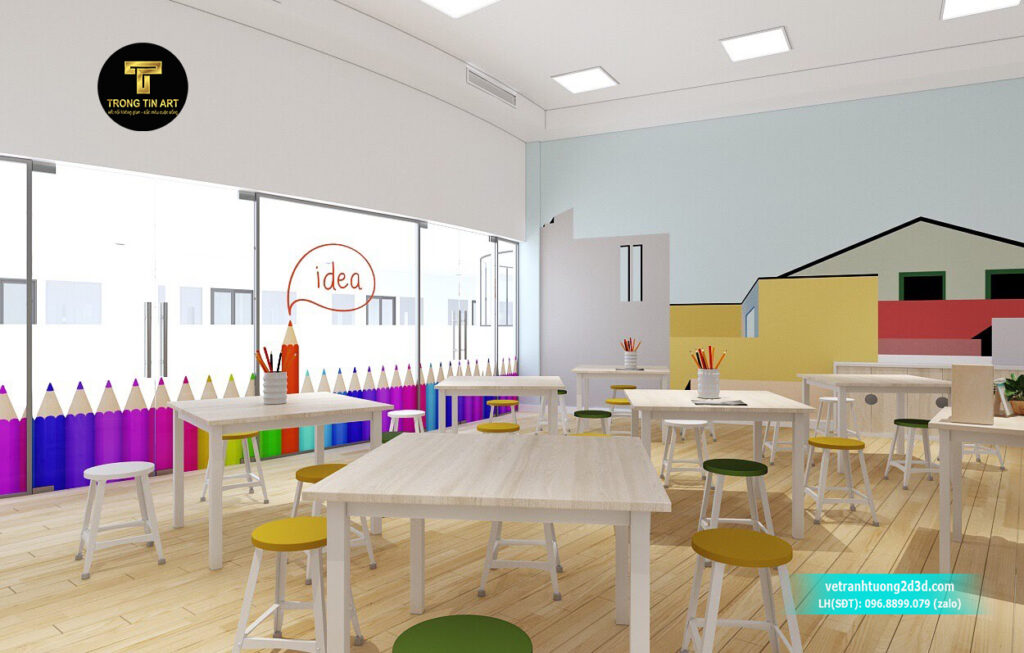 VẼ TRANH TƯỜNG 3D MỸ THUẬT TRỌNG TÍN ART