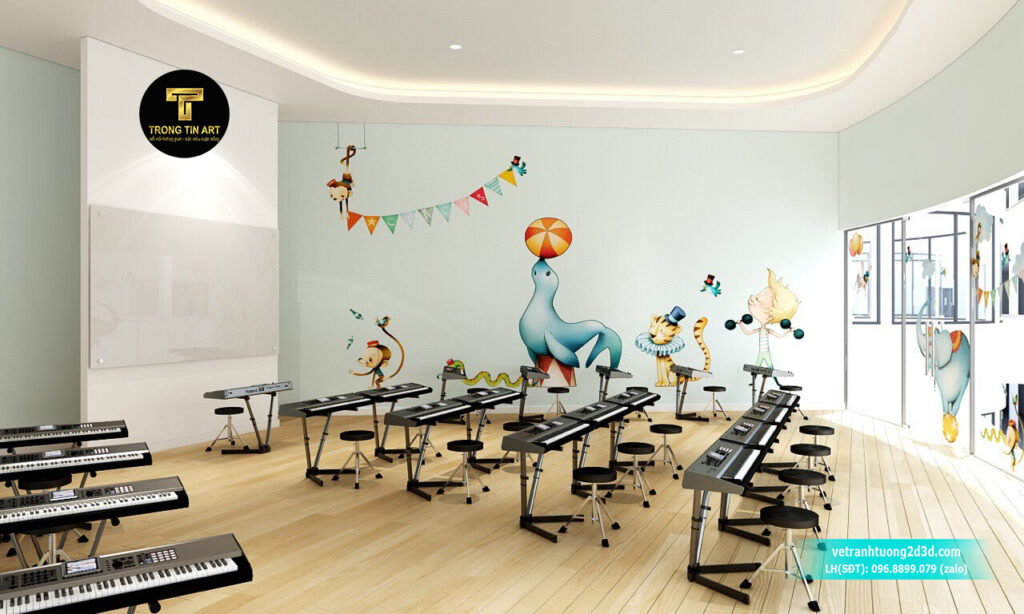VẼ TRANH TƯỜNG 3D MỸ THUẬT TRỌNG TÍN ART
