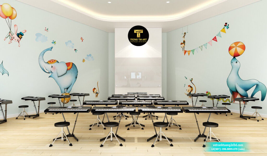 VẼ TRANH TƯỜNG 3D MỸ THUẬT TRỌNG TÍN ART