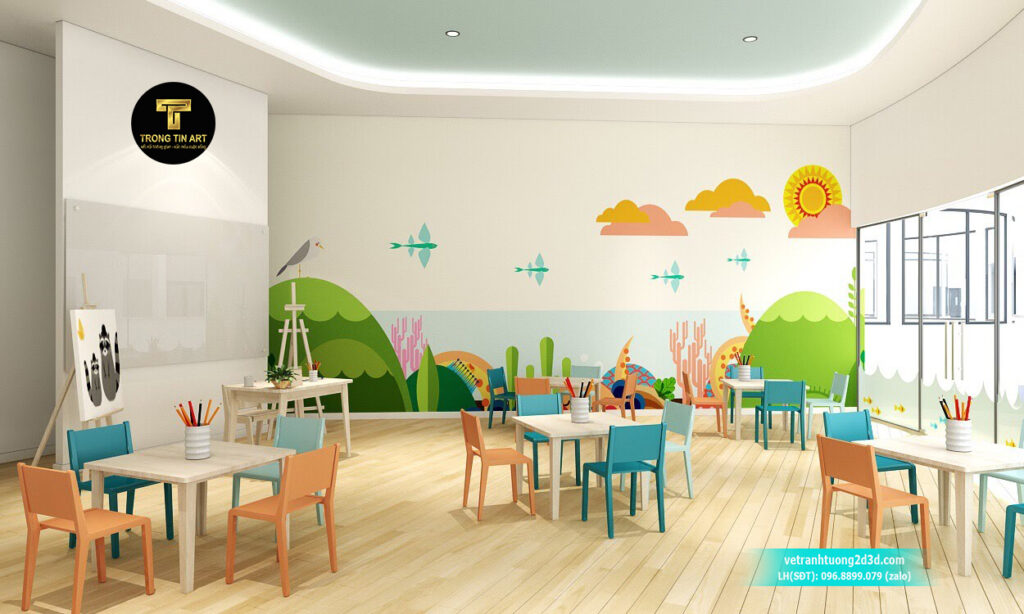 VẼ TRANH TƯỜNG 3D MỸ THUẬT TRỌNG TÍN ART