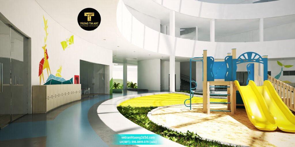 VẼ TRANH TƯỜNG 3D MỸ THUẬT TRỌNG TÍN ART