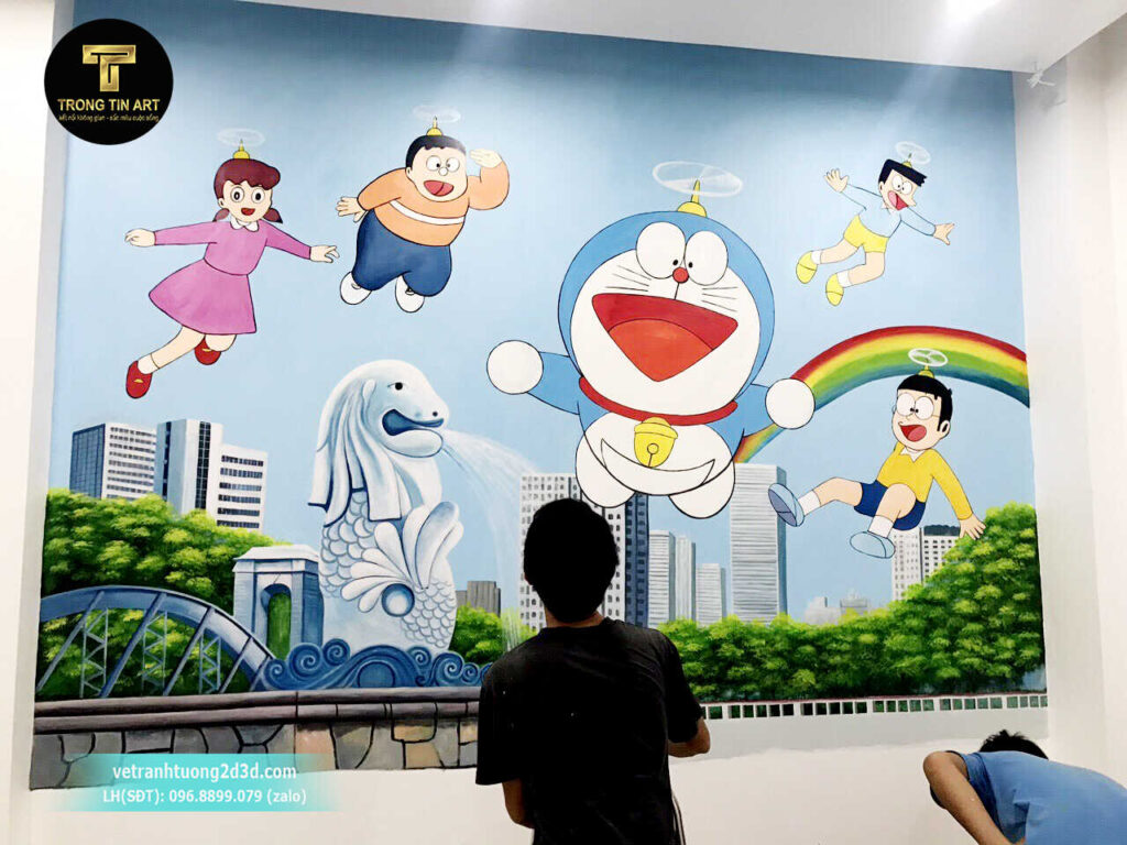 VẼ TRANH TƯỜNG 3D MỸ THUẬT TRỌNG TÍN ART