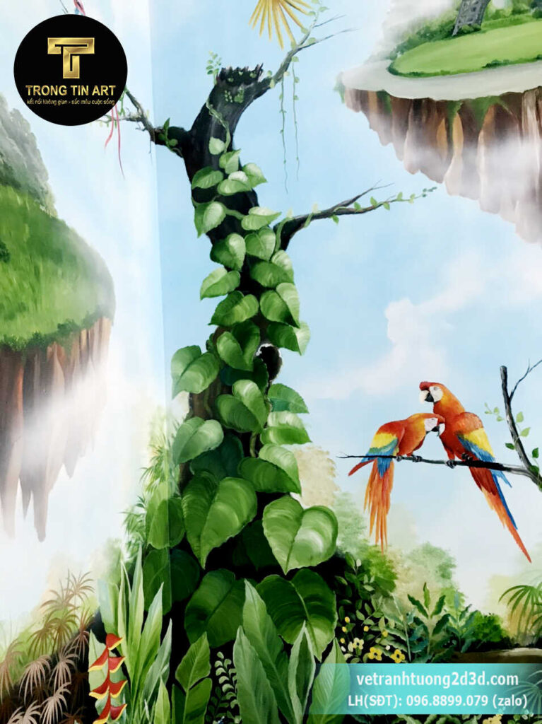 VẼ TRANH TƯỜNG 3D MỸ THUẬT TRỌNG TÍN ART