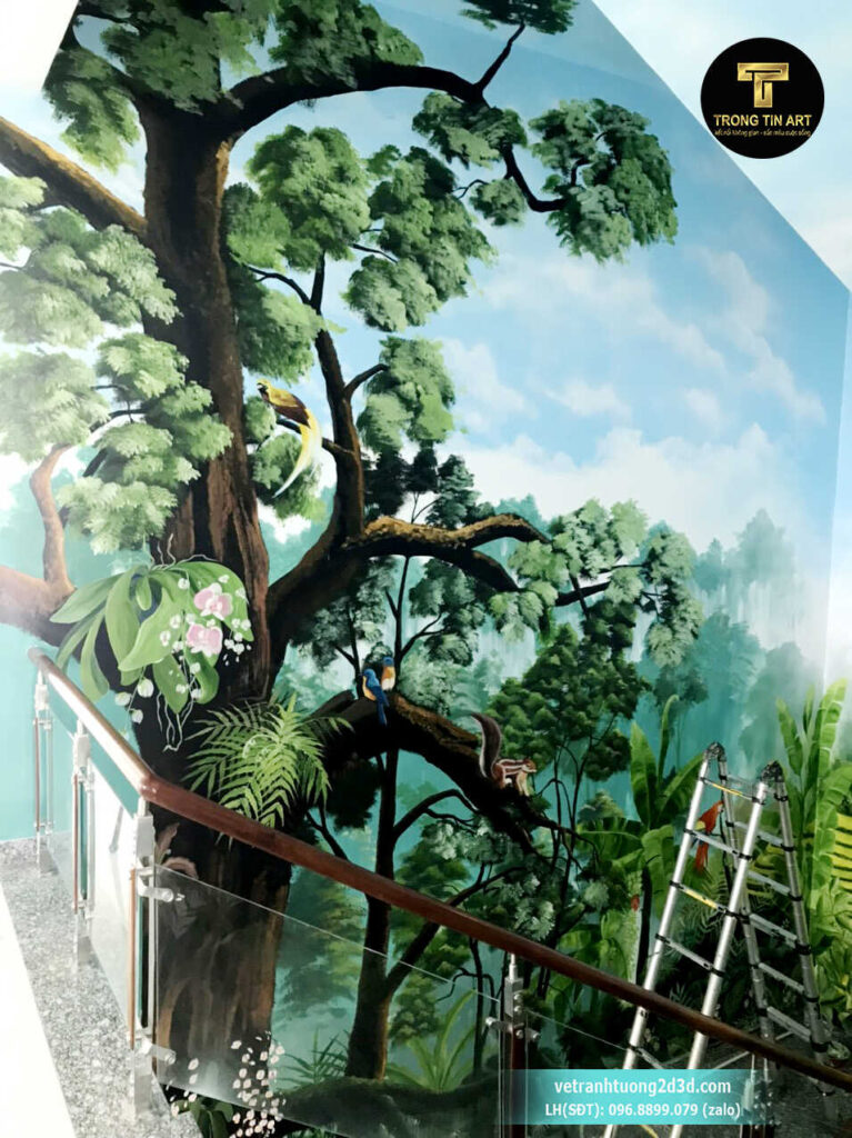 VẼ TRANH TƯỜNG 3D MỸ THUẬT TRỌNG TÍN ART